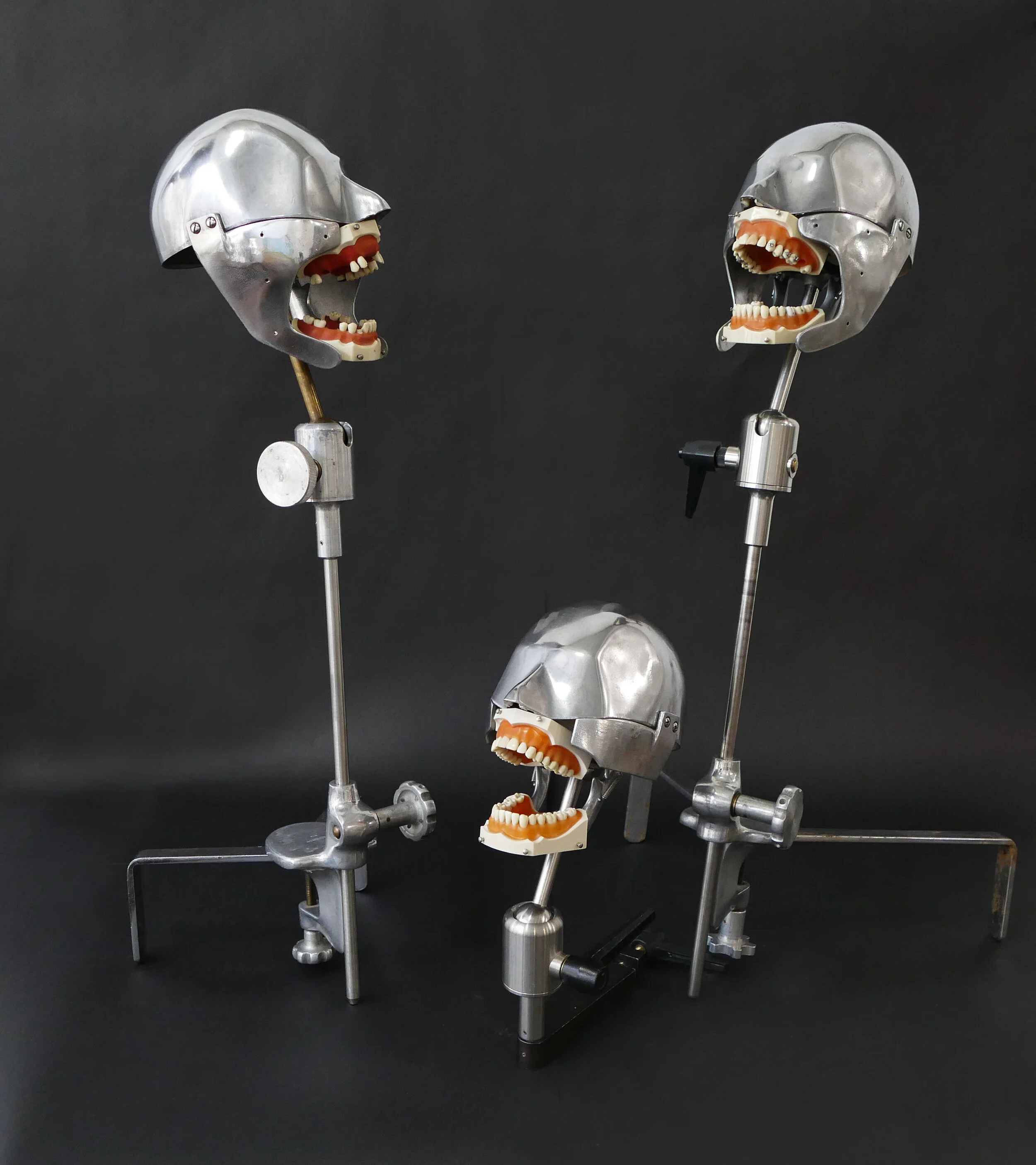 1950's Aluminum Dental Phantom with Articulating Stand — AGENT